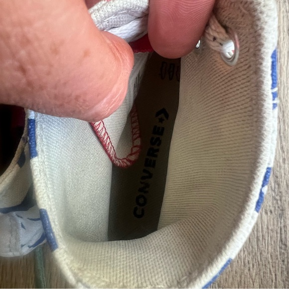 Converse vintage USA American flag high top sneakers Junior 6 EU 38.5 women 8 - Picture 4 of 8
